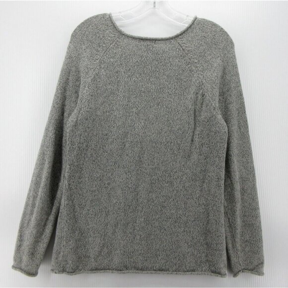 Eddie Bauer Sweater Medium Tall Roll Neck Pullover Heathered Knit * - Picture 7 of 13